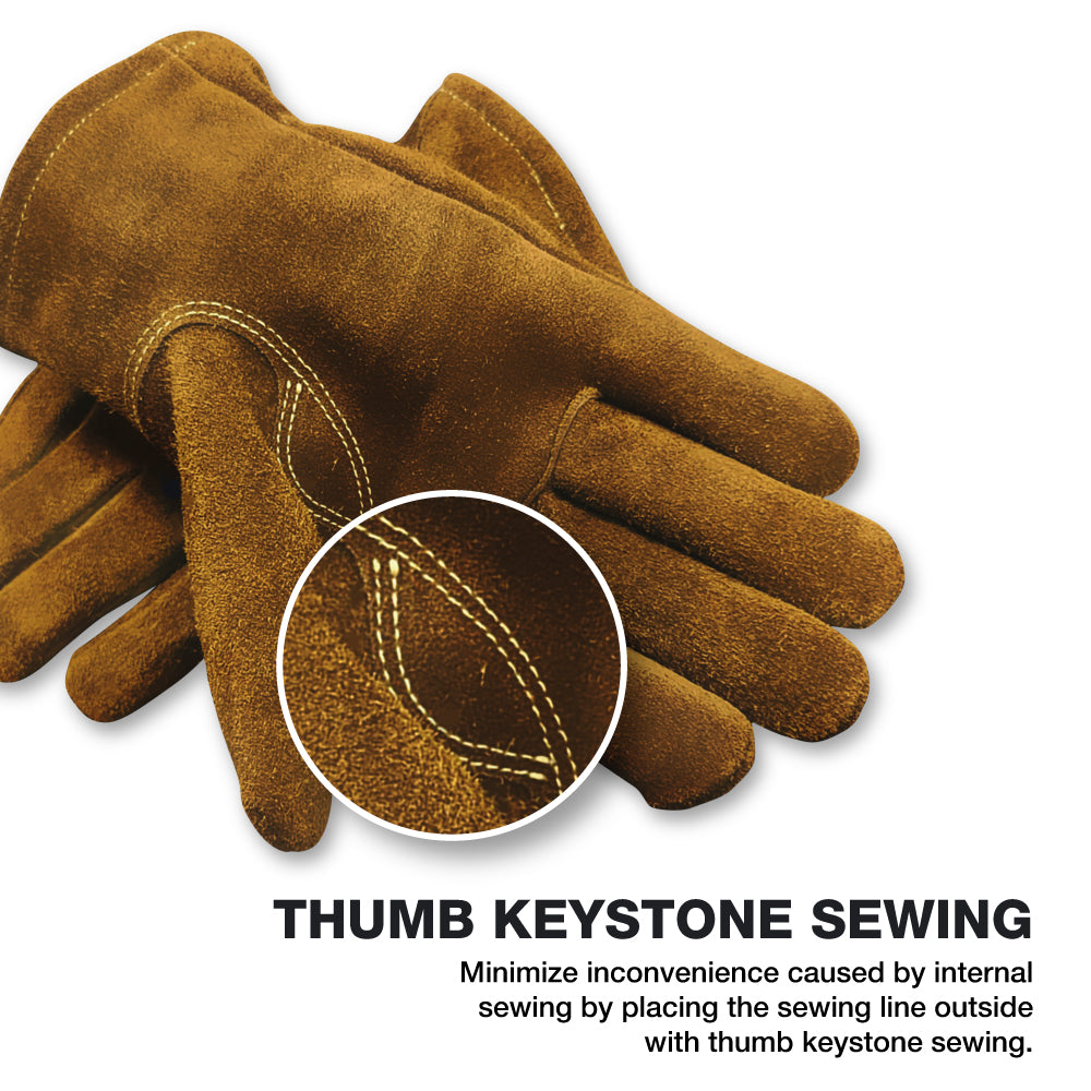 KameLo Premium Suede Leather Outdoor Camping Gloves KC Certified | BEA
