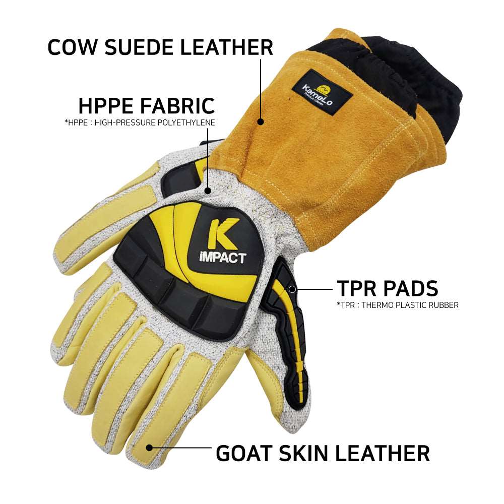 KameLo 308-HPPE Anti-Vibration & Impact Resistant Gloves