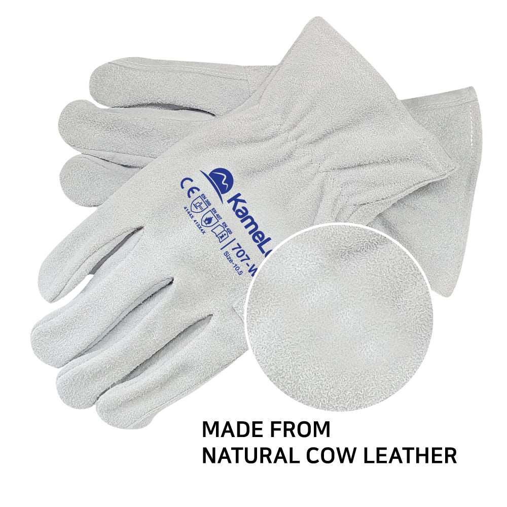 KameLo 707-W Leather Work Gloves