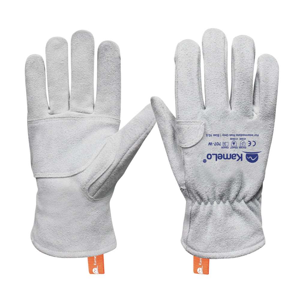 KameLo 707-W Leather Work Gloves